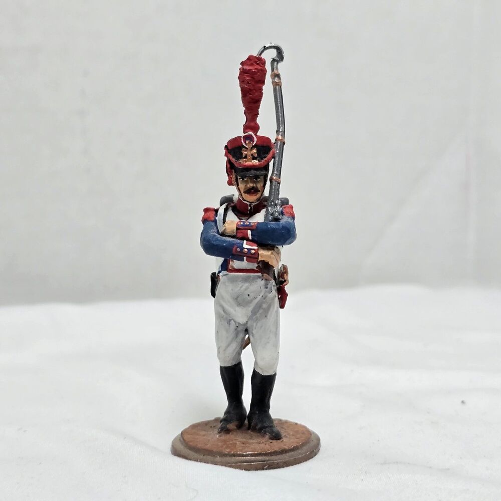 Napoleonic French Fusilier Grenadier Painted Metal Figurine 60 mm Shuming